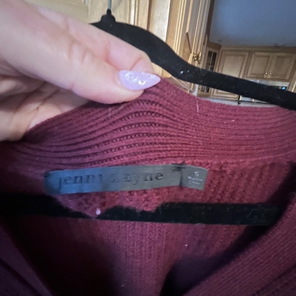 Jenni Kayne Burgundy Cardigan, S - Picture 2 of 3